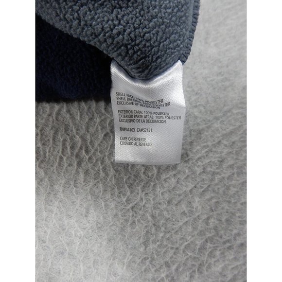 New England Patriots NFL Football 1/4 Zip Pullover Sweatshirt (Men's XL) Blue - Picture 8 of 10